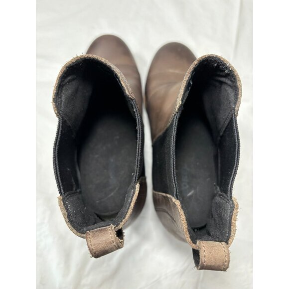 SOREL Lea Wedge Brown Waterproof Leather Boots Size 6.5 - Picture 11 of 12